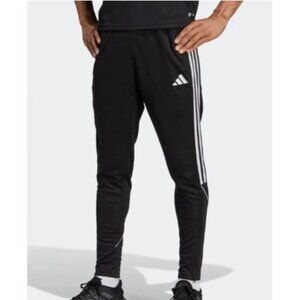 Adidas Tiro23L Black Woven Striped Soccer Training Pants Men's Size 3X NEW